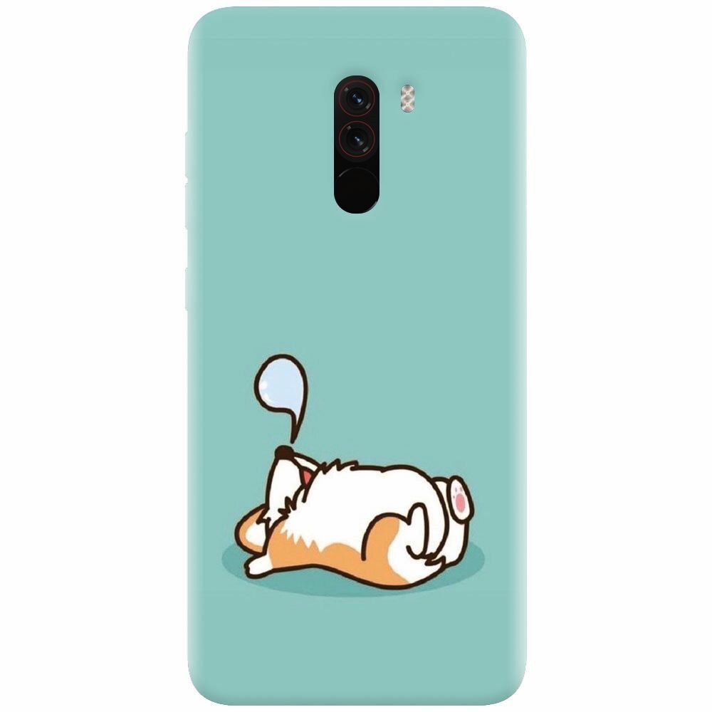 Husa silicon pentru Xiaomi Pocophone F1, Cute Corgi