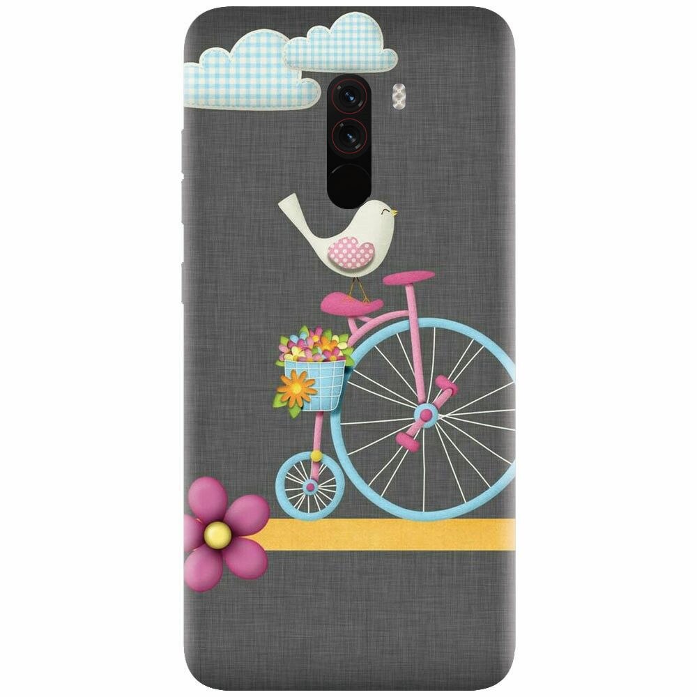 Husa silicon pentru Xiaomi Pocophone F1, Bird