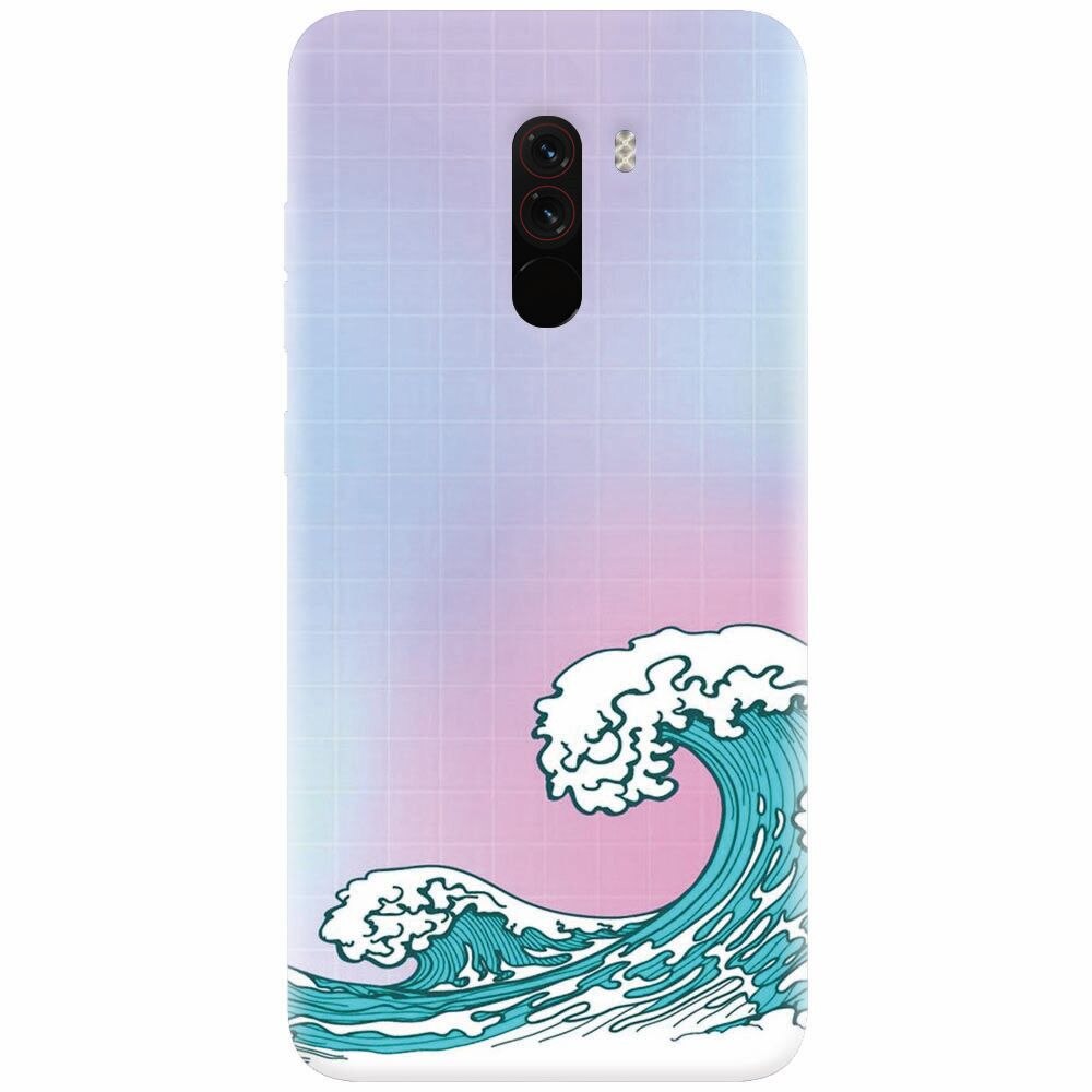 Husa silicon pentru Xiaomi Pocophone F1, Waves