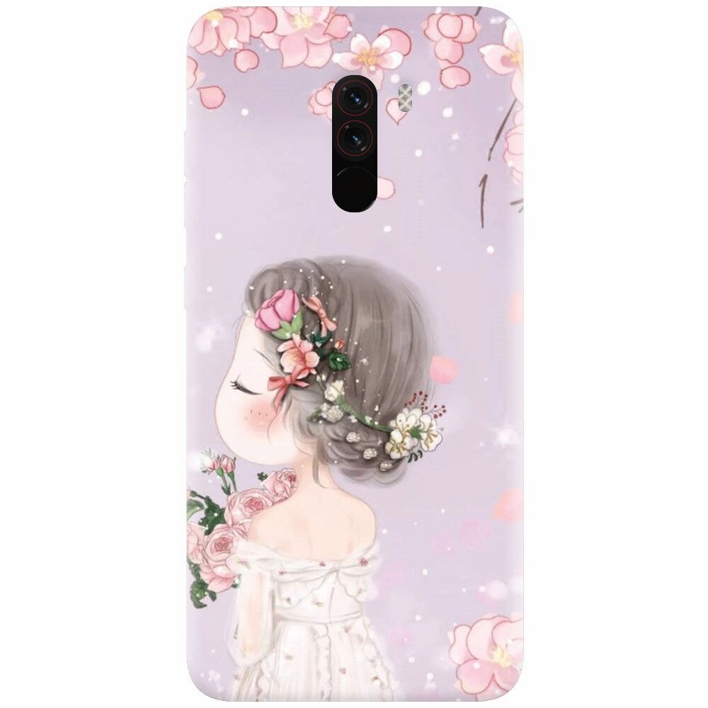 Husa silicon pentru Xiaomi Pocophone F1, Girl 001