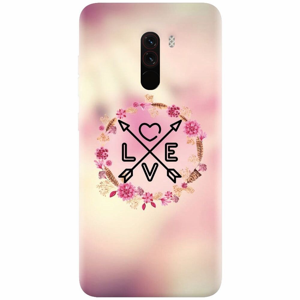 Husa silicon pentru Xiaomi Pocophone F1, Love Arrow