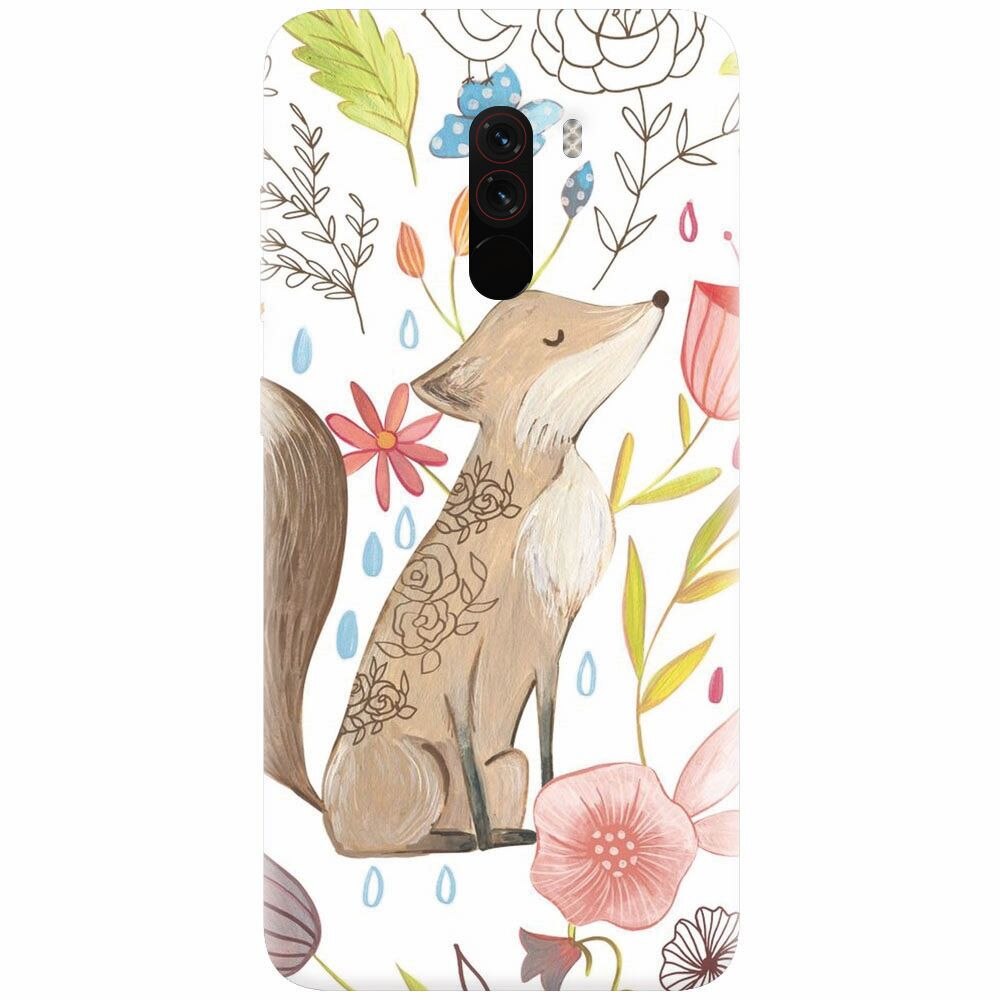 Husa silicon pentru Xiaomi Pocophone F1, Fox
