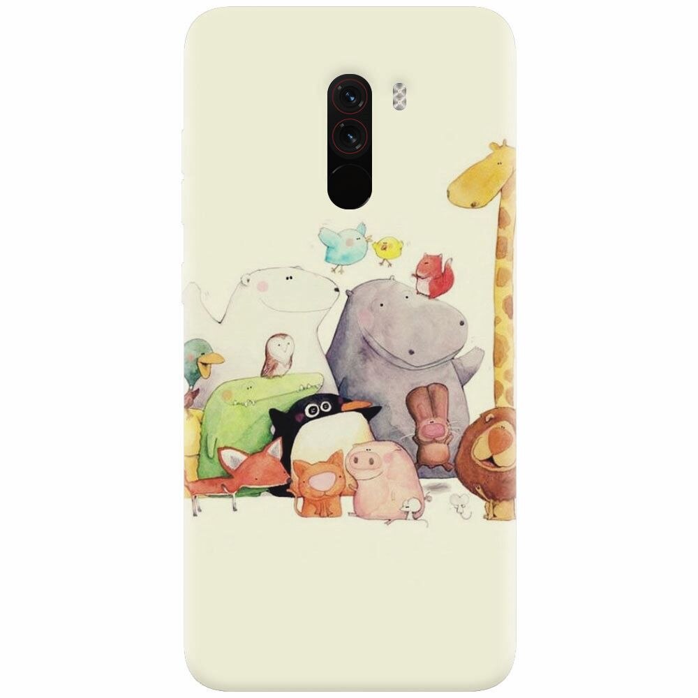 Husa silicon pentru Xiaomi Pocophone F1, Cute Cartoon Animals