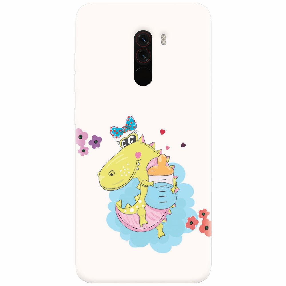 Husa silicon pentru Xiaomi Pocophone F1, Bebe Crocodil