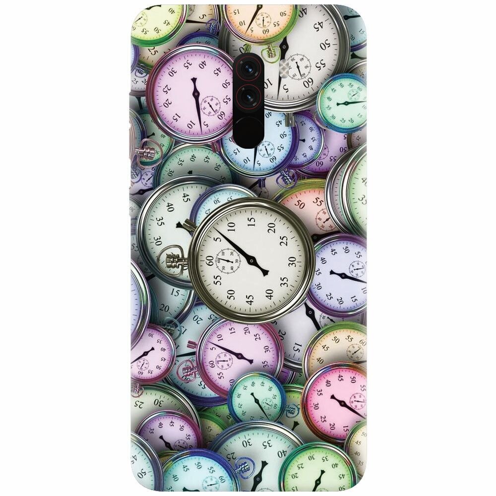 Husa silicon pentru Xiaomi Pocophone F1, Clocks