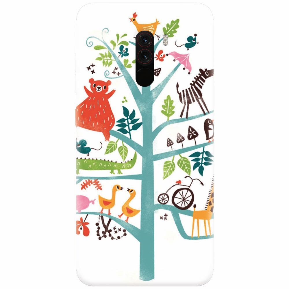 Husa silicon pentru Xiaomi Pocophone F1, Tree