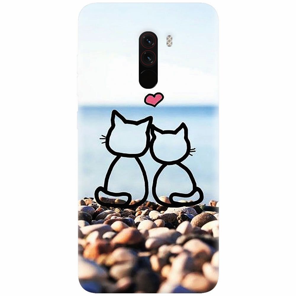 Husa silicon pentru Xiaomi Pocophone F1, In Love Cats