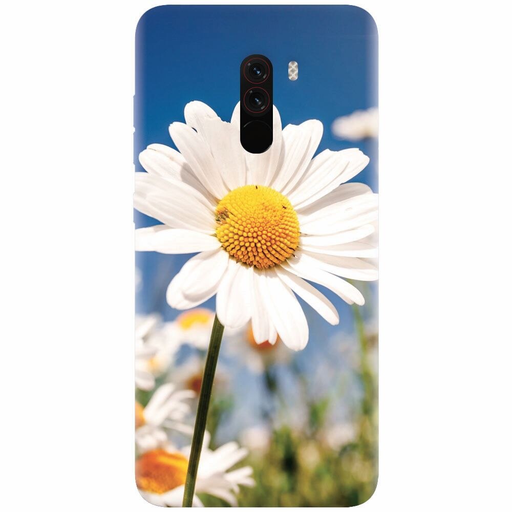 Husa silicon pentru Xiaomi Pocophone F1, Daisies Field Flowers