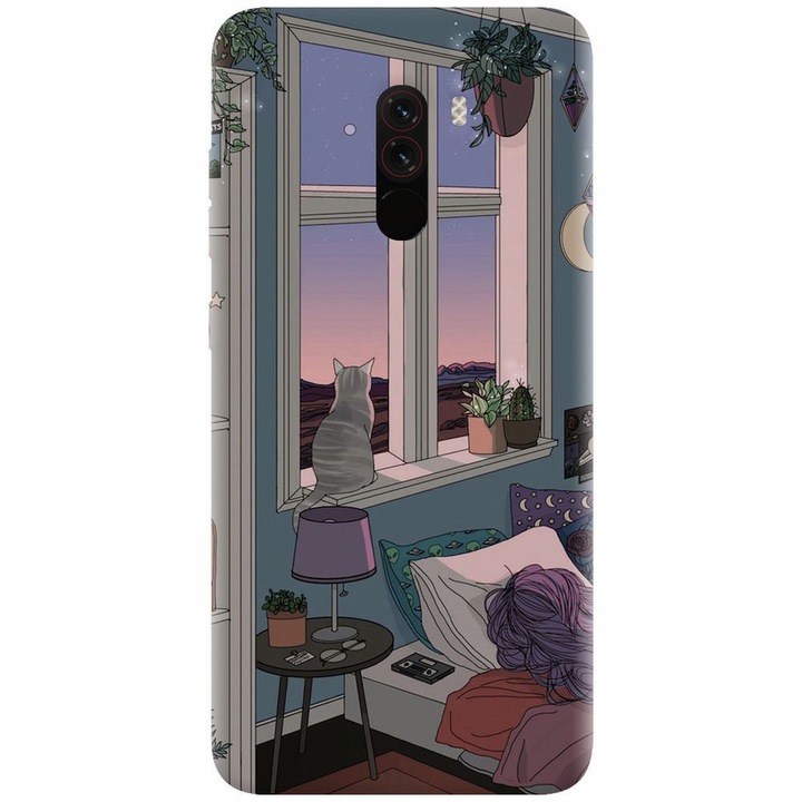 Силиконов кейс за Xiaomi Pocophone F1, Girl Room