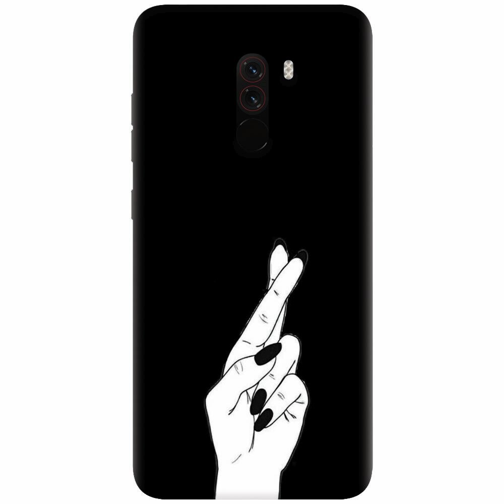 Husa silicon pentru Xiaomi Pocophone F1, Finger Cross