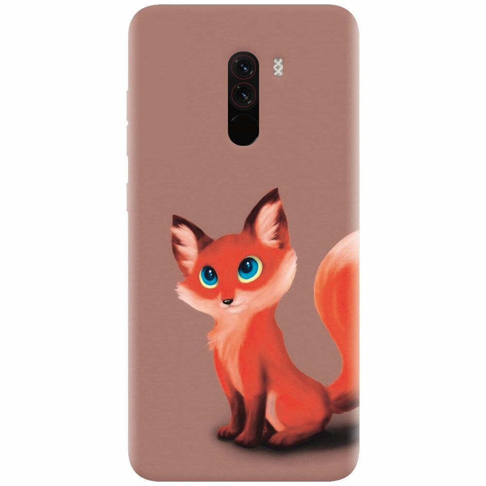 Husa silicon pentru Xiaomi Pocophone F1, Fox Cartoon Animal And