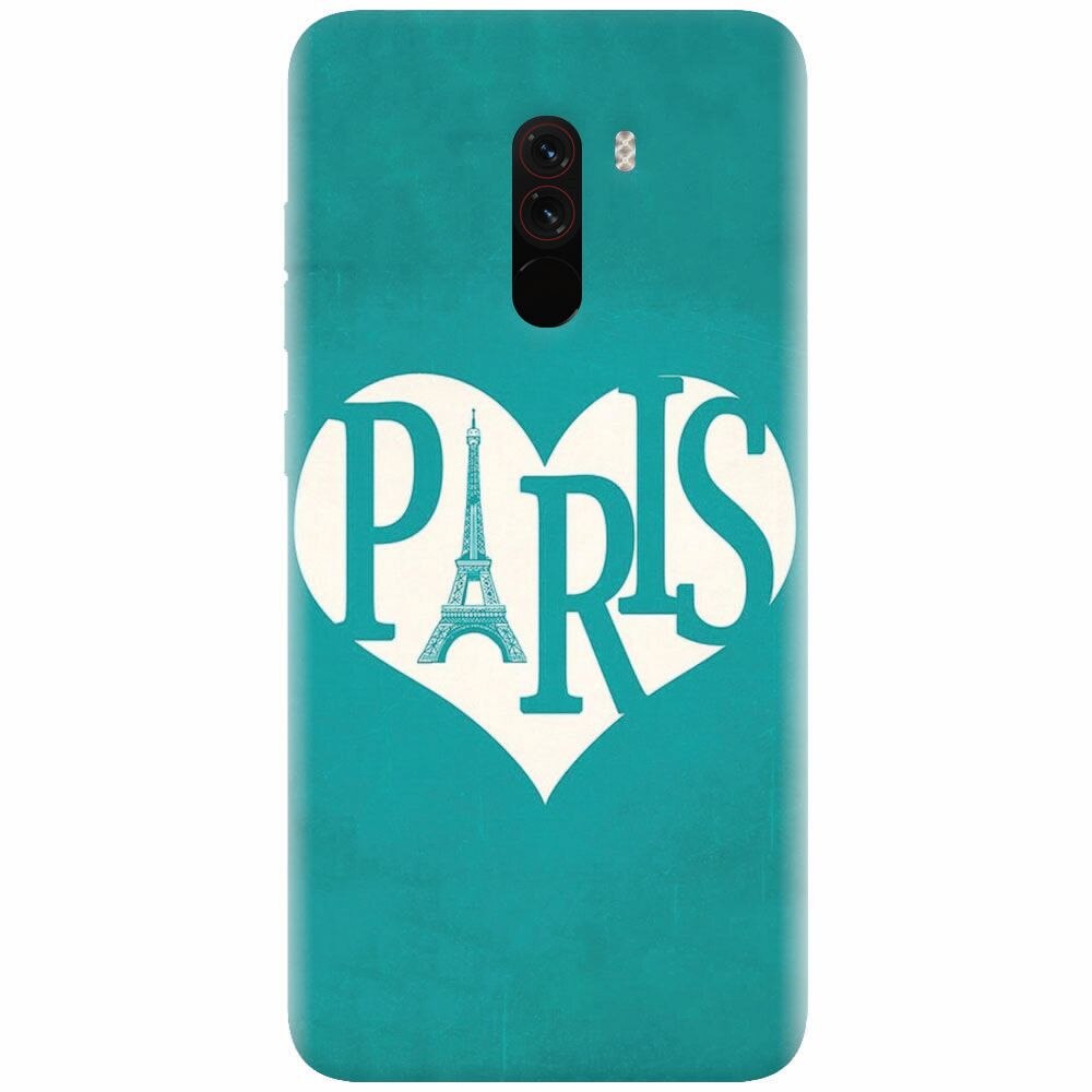 Husa silicon pentru Xiaomi Pocophone F1, I Love Paris