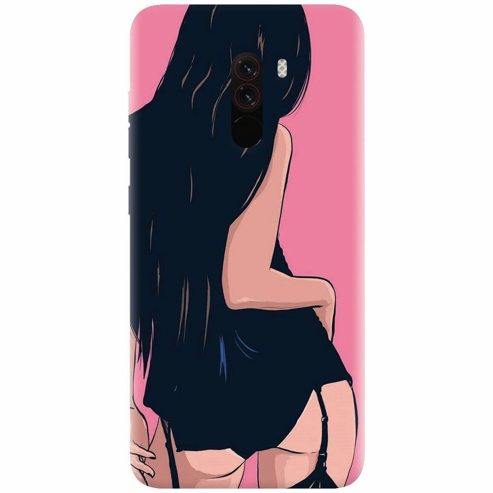 Husa silicon pentru Xiaomi Pocophone F1, Girl With Long Hair