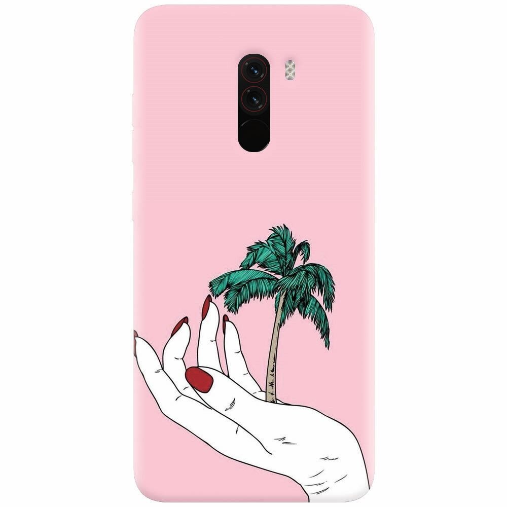 Husa silicon pentru Xiaomi Pocophone F1, Palm Tree