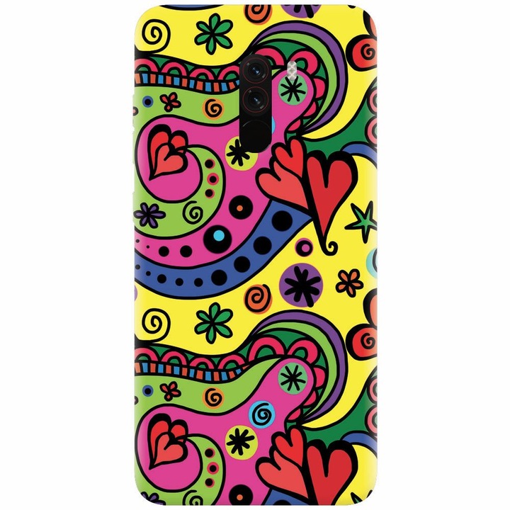 Husa silicon pentru Xiaomi Pocophone F1, Heart Color