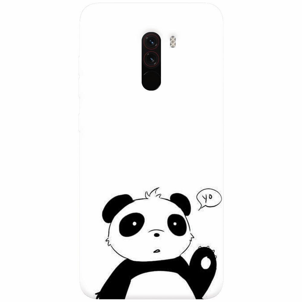 Husa silicon pentru Xiaomi Pocophone F1, Panda Cellphone