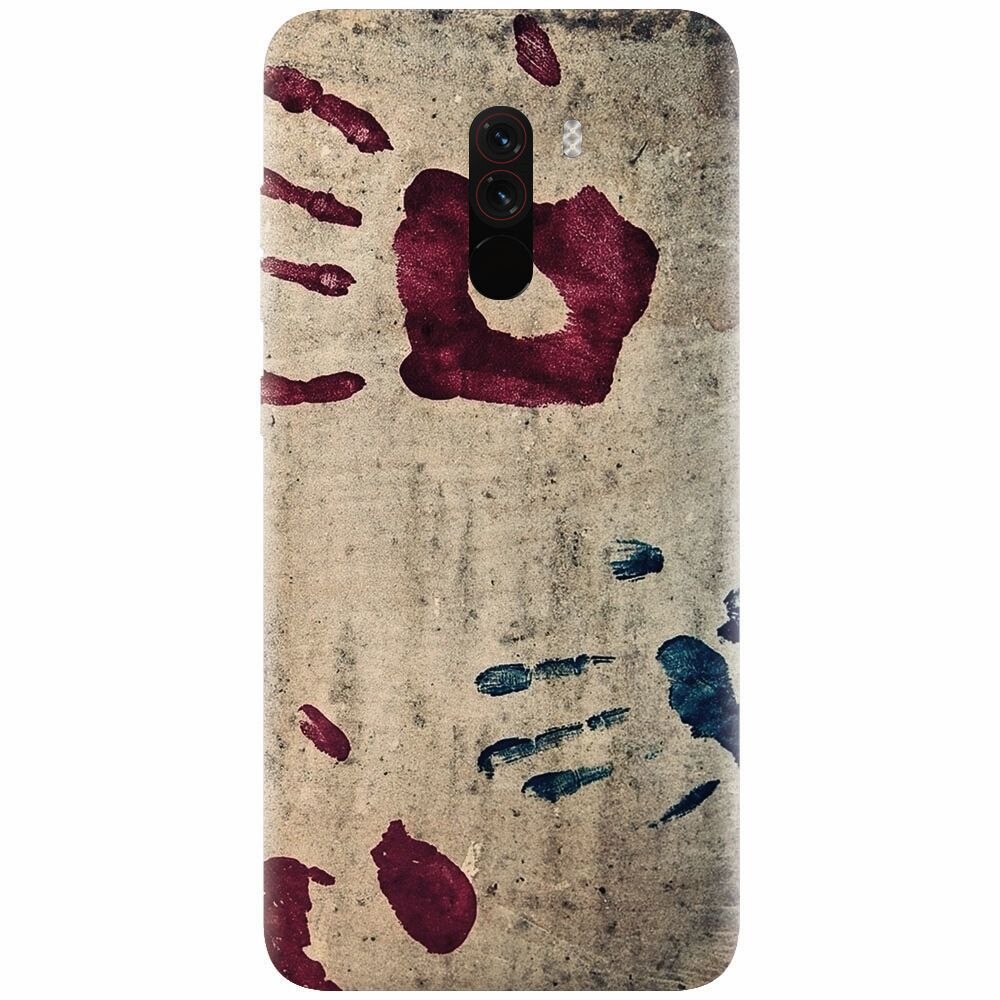 Husa silicon pentru Xiaomi Pocophone F1, Handprints