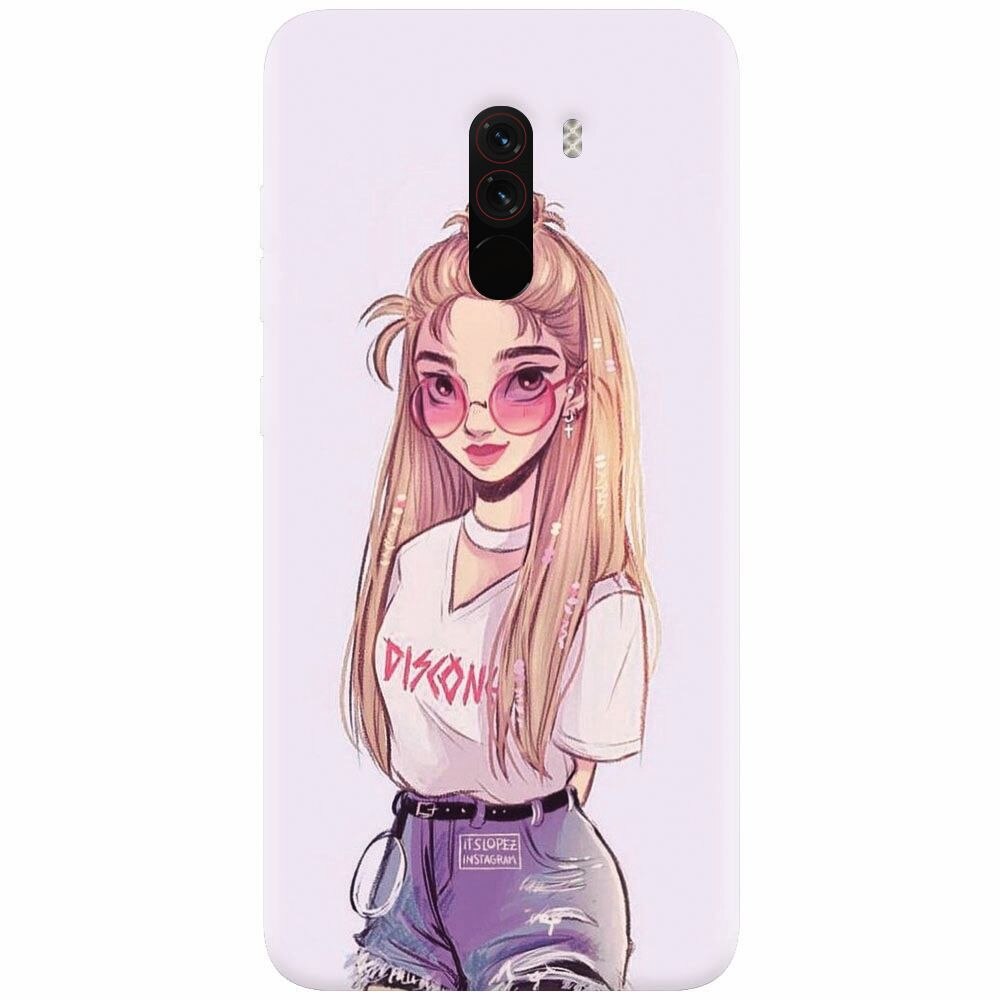 Husa silicon pentru Xiaomi Pocophone F1, Girl Look