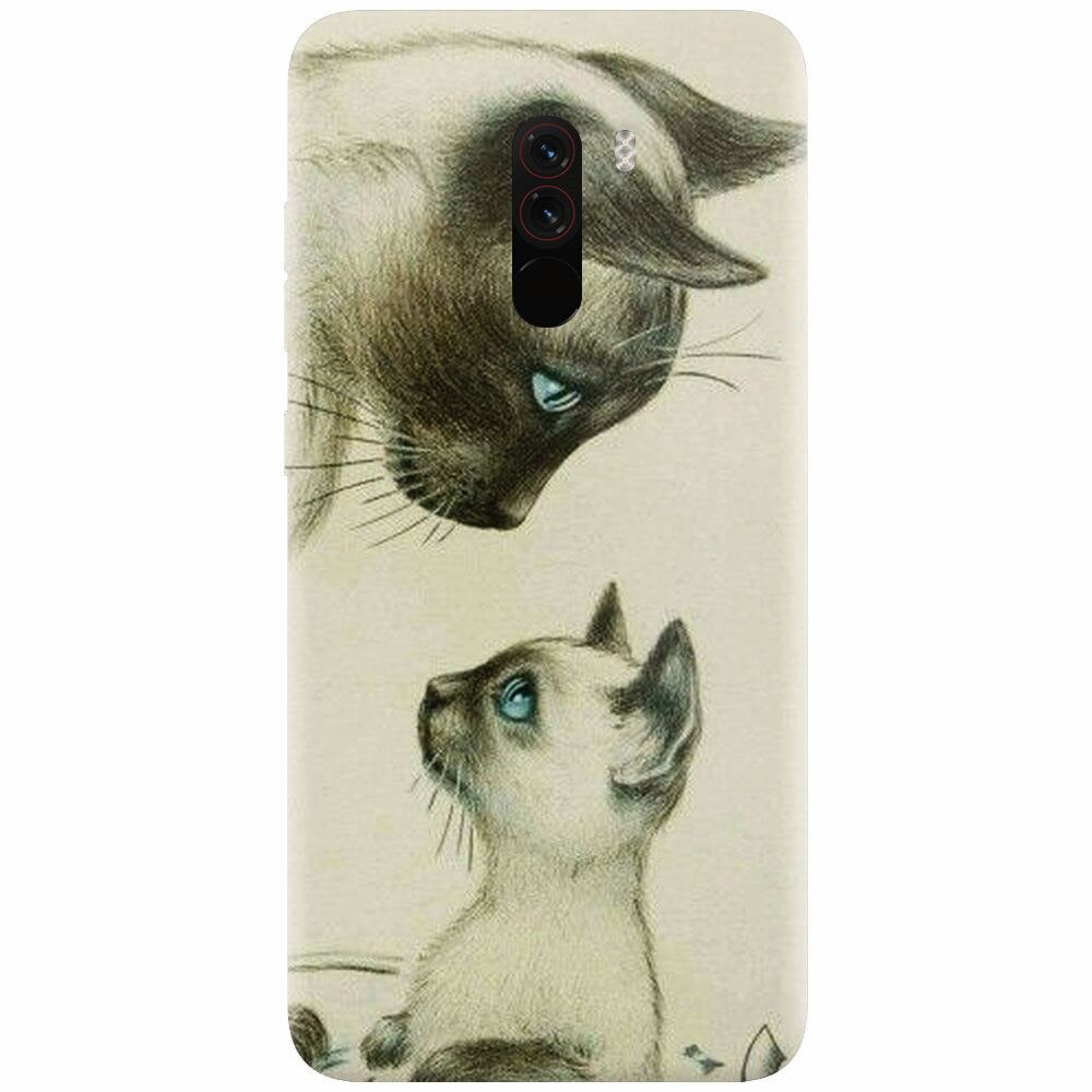Husa silicon pentru Xiaomi Pocophone F1, Little Cat