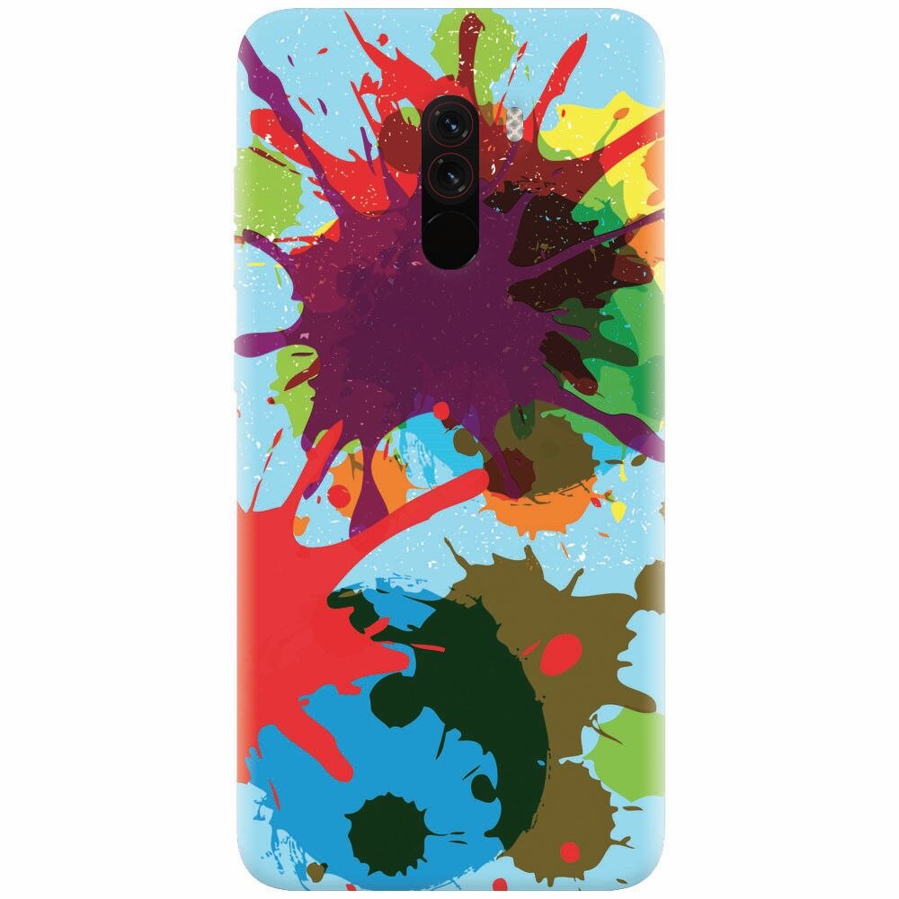 Husa silicon pentru Xiaomi Pocophone F1, Holi Splash