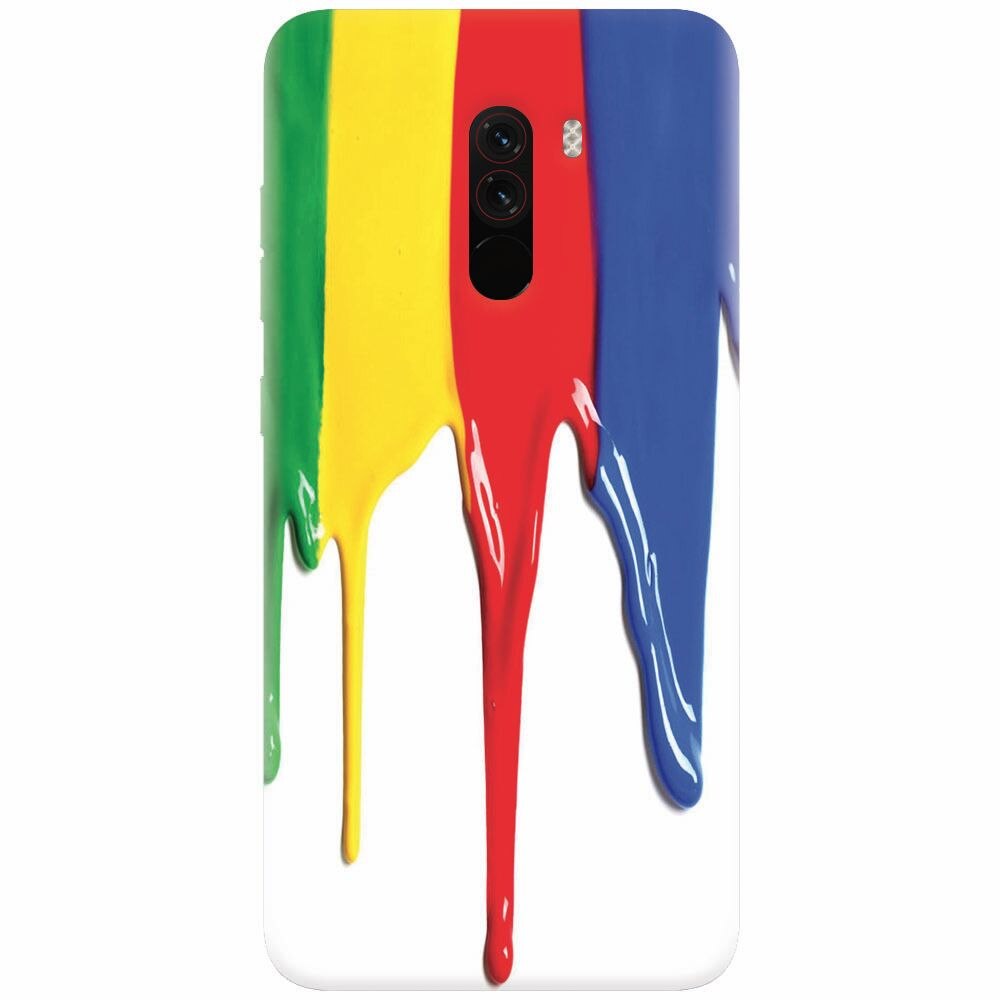 Husa silicon pentru Xiaomi Pocophone F1, Dripping Colorful Paint