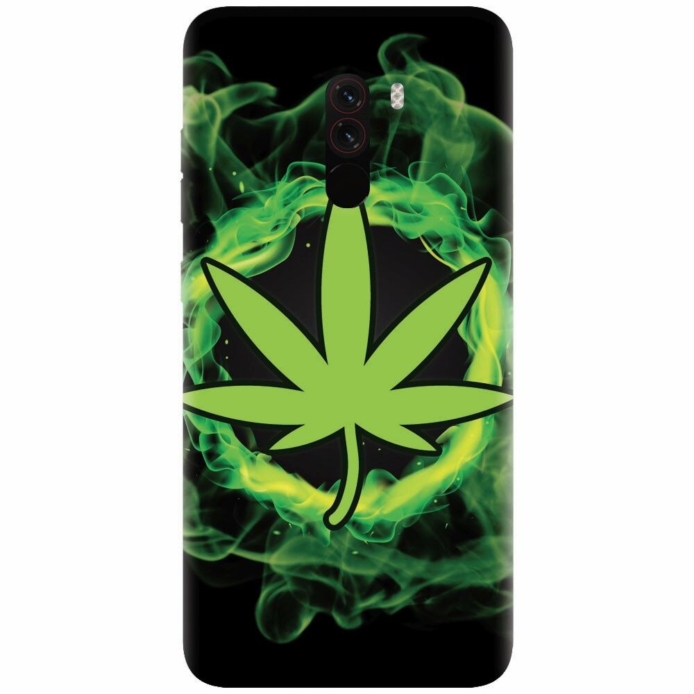 Husa silicon pentru Xiaomi Pocophone F1, GreenFlames