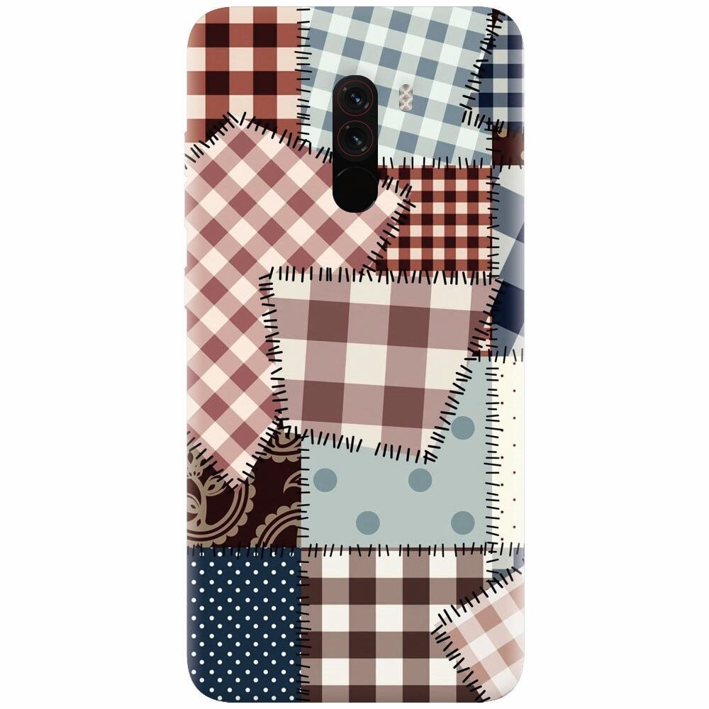 Husa silicon pentru Xiaomi Pocophone F1, Patchwork Vector