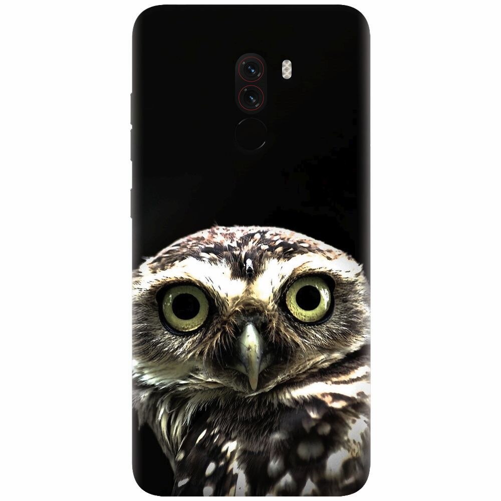 Husa silicon pentru Xiaomi Pocophone F1, Owl In The Dark