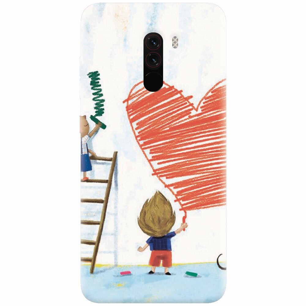 Husa silicon pentru Xiaomi Pocophone F1, I Love You Creatures
