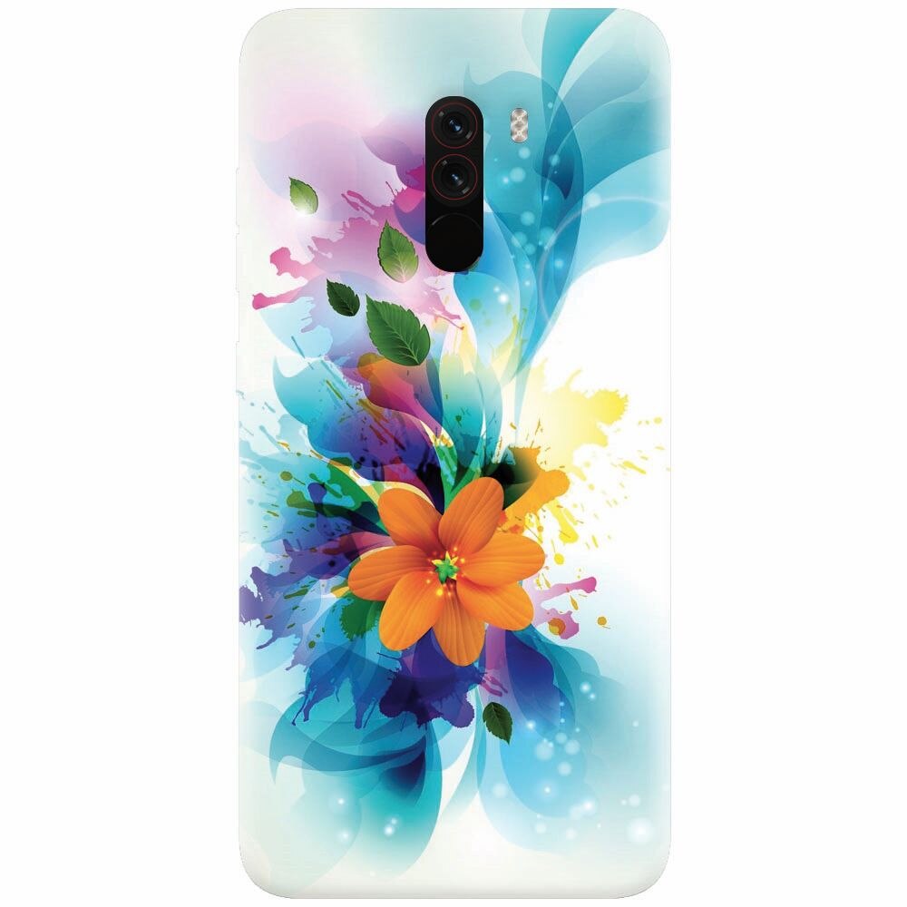 Husa silicon pentru Xiaomi Pocophone F1, Flower 011
