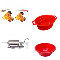 pachet aparat de umplut carnaticarnatar capacitate 4 kg 4 palnii  arzator porc pe gaz  2 x manusi vatuite  lighean rotund 30l plastic rosu  lighean oval 20l plastic rosu imagen 54_0_
0