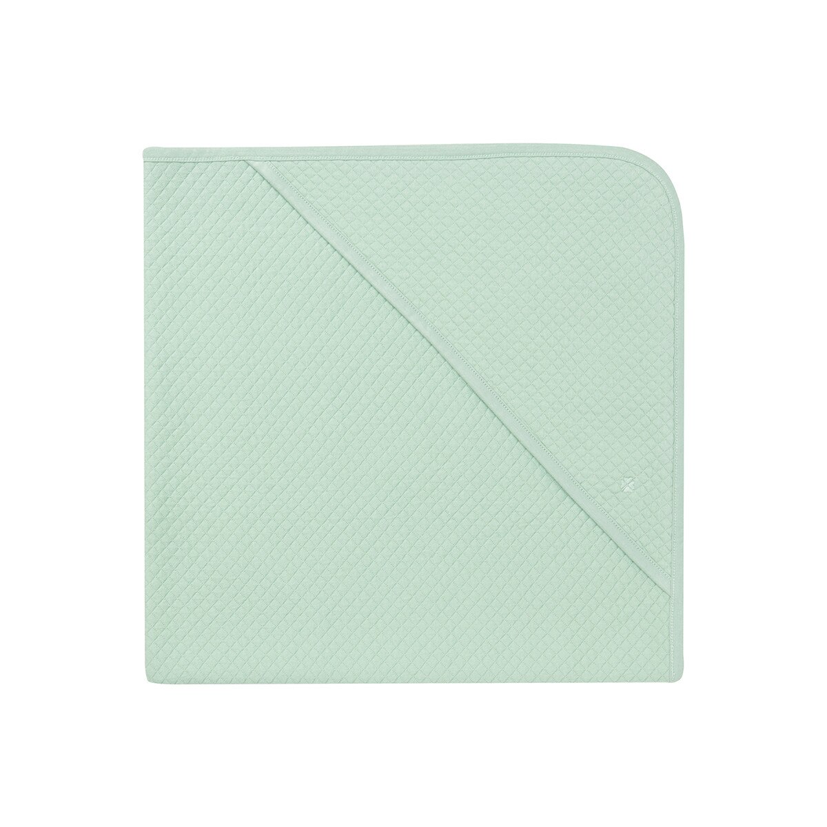 Paturica bebe, Noppies, cu gluga, Nus, verde, 75x75 cm