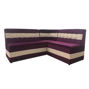 Coltar de bucatarie Kamy, MobAmbient, Mov alb, material textil, 2 lazi de depozitare, 165 x 135 cm Coltar de bucatarie Kamy, MobAmbient, Mov alb, material textil, 2 lazi de depozitare, 165 x 135 cm