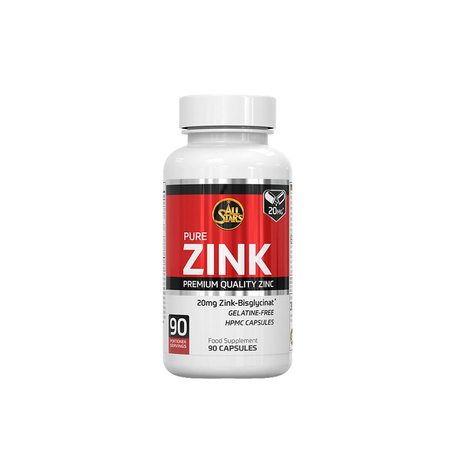 Supliment nutritiv, pure zink 20mg, 90caps, all stars