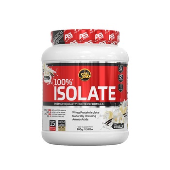 Supliment nutritiv, 100% isolate 900g, vanilie Supliment nutritiv, 100% isolate 900g, vanilie