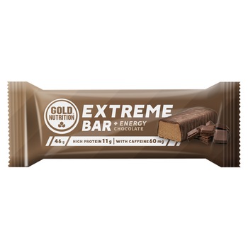 Baton energizant si proteic, GoldNutrition, Extreme Bar, 46 g Baton energizant si proteic, GoldNutrition, Extreme Bar, 46 g