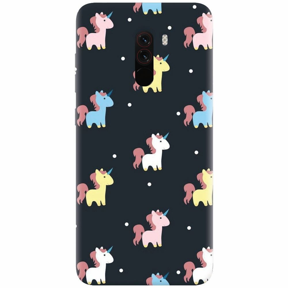 Husa silicon pentru Xiaomi Pocophone F1, Unicorns