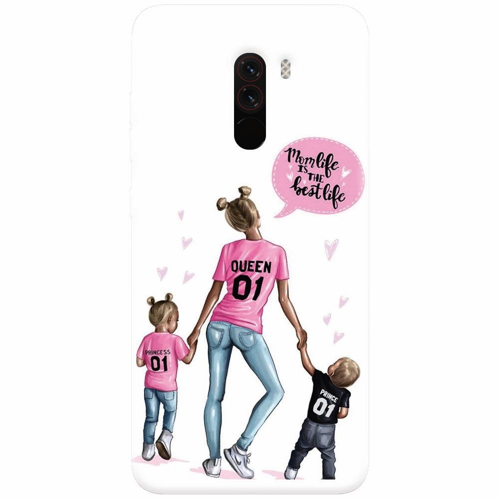 Husa silicon pentru Xiaomi Pocophone F1, Mom Life