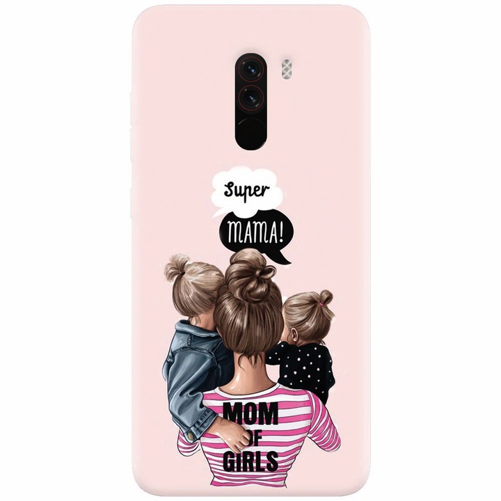 Силиконов кейс за Xiaomi Pocophone F1, Mom Of Girls