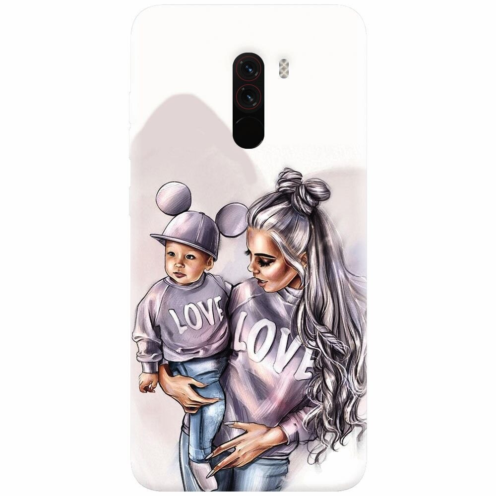 Husa silicon pentru Xiaomi Pocophone F1, Mommy Love