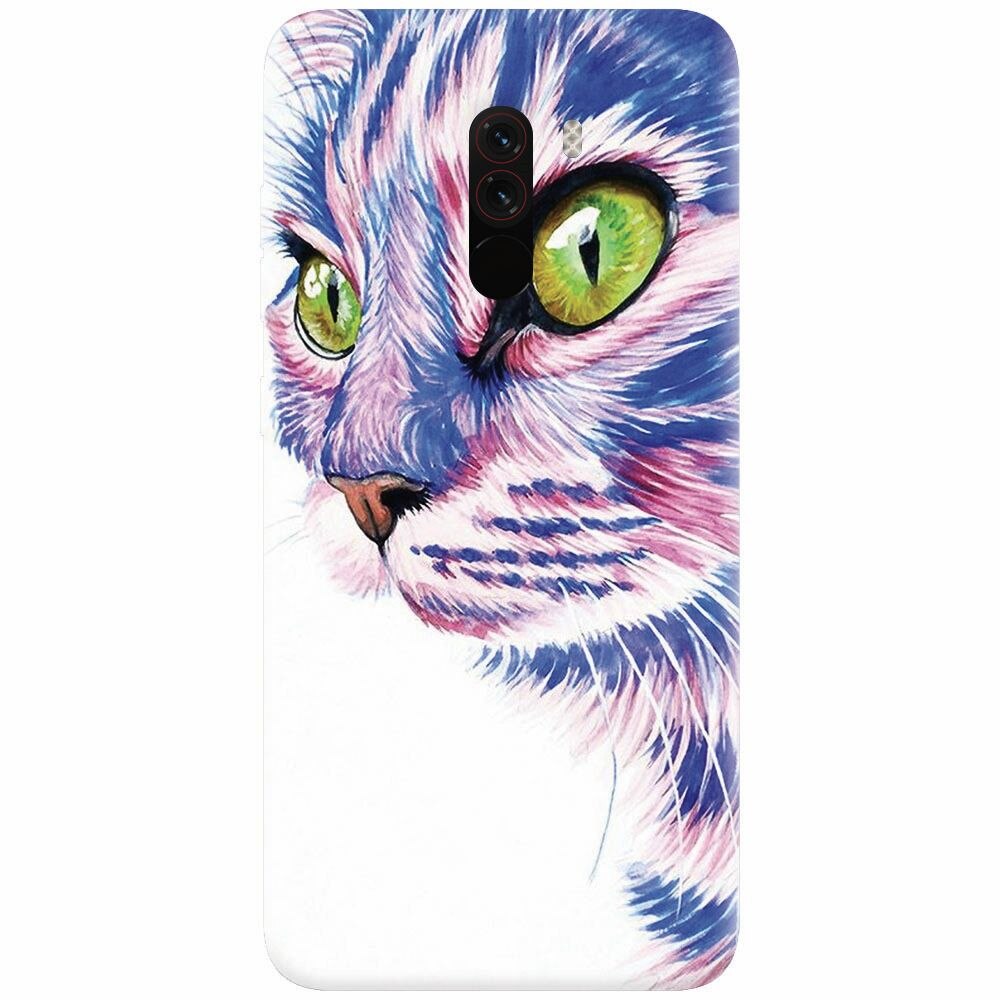Husa silicon pentru Xiaomi Pocophone F1, Colorfull Cat