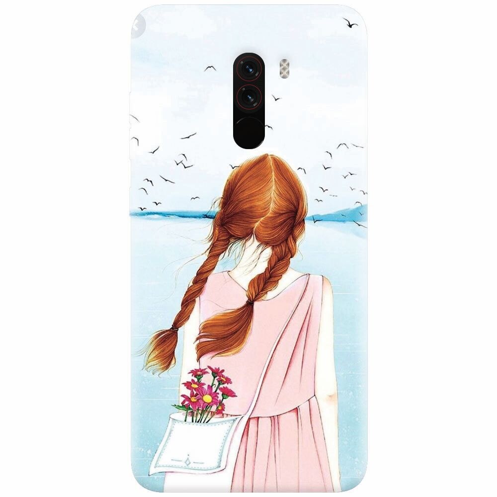 Husa silicon pentru Xiaomi Pocophone F1, Girl And Birds