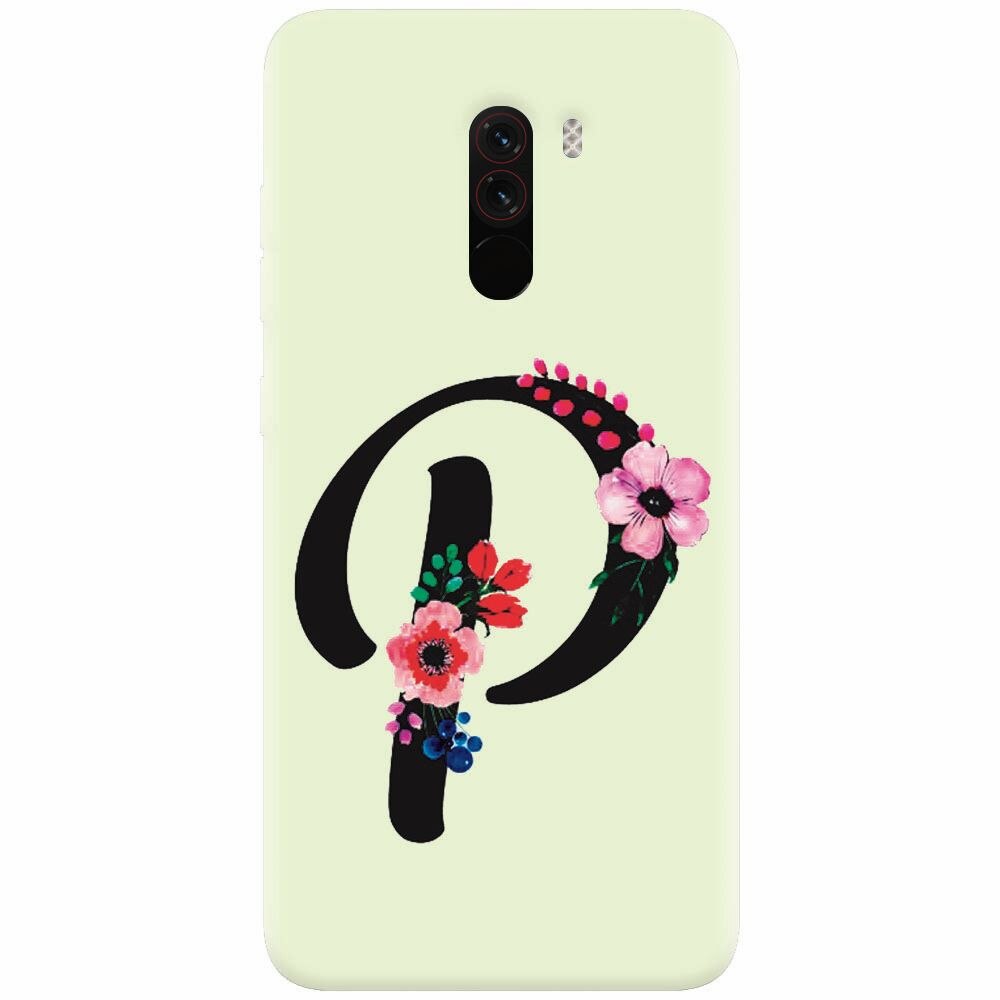 Husa silicon pentru Xiaomi Pocophone F1, Litera P