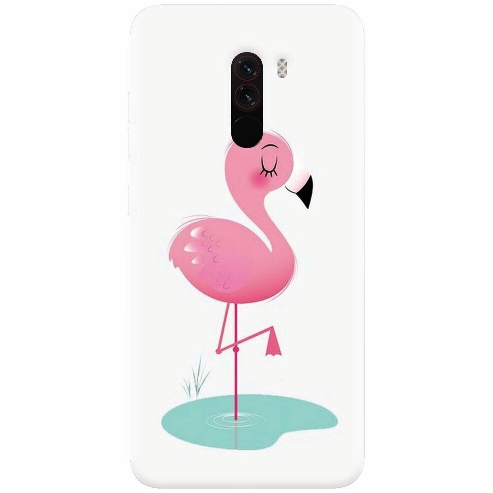 Husa silicon pentru Xiaomi Pocophone F1, Flamingo Pink