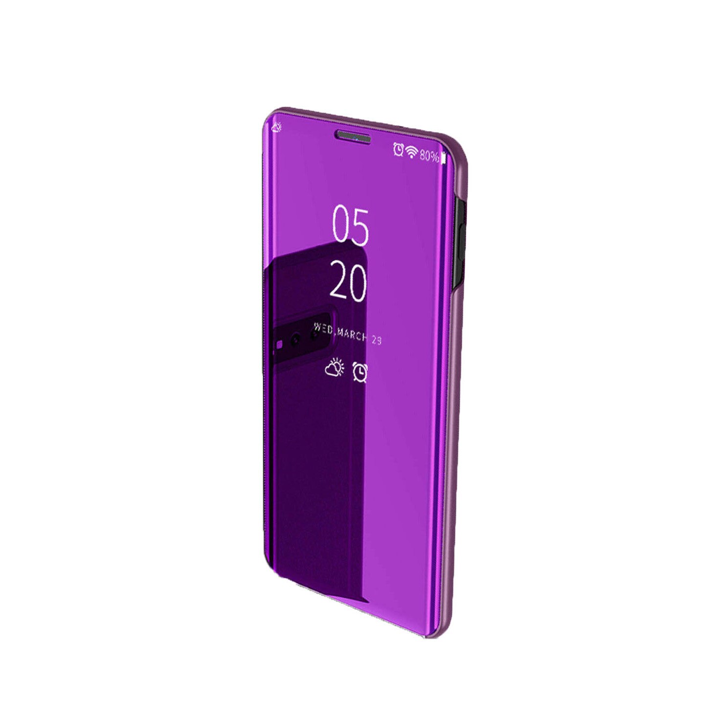 Husa Luxury Samsung Galaxy S10E Clear View Standing Cover, Purple