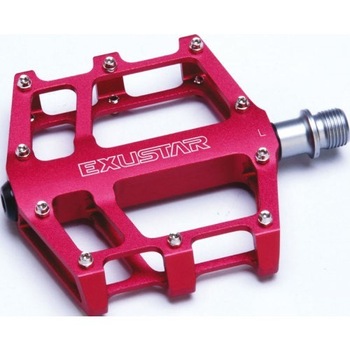 Pedale Exustar,358g,Flat Rosu Pedale Exustar,358g,Flat Rosu