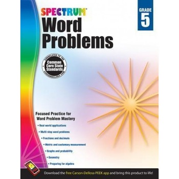 Spectrum Word Problems, Grade 5, Spectrum (Compiled by) Spectrum Word Problems, Grade 5, Spectrum (Compiled by)