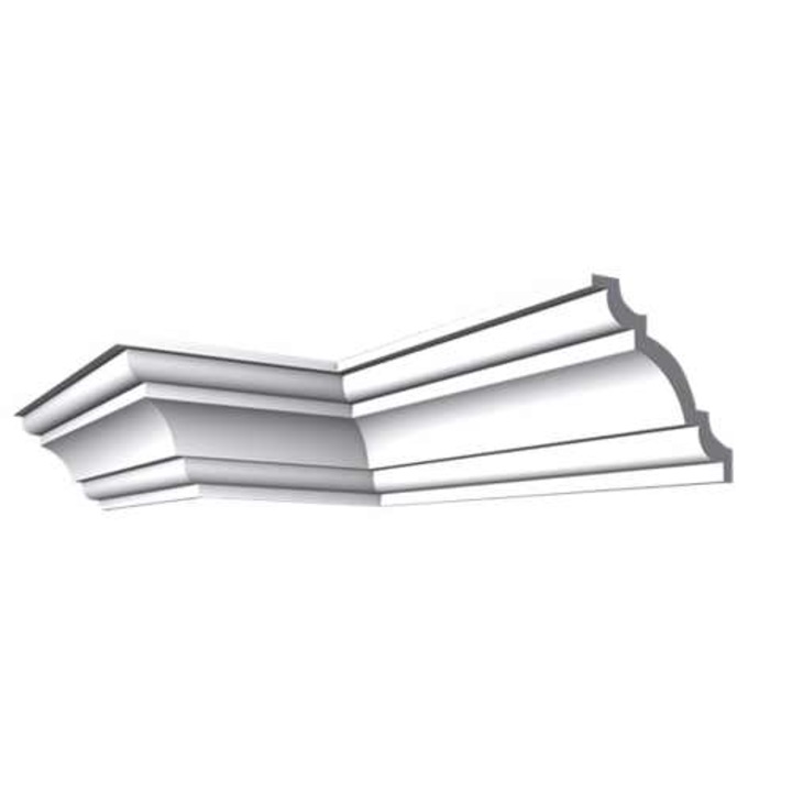 Dekoratív karnis extrudált polisztirolból, fehér, ST-07, méret 95*100 mm, hossz 2 m