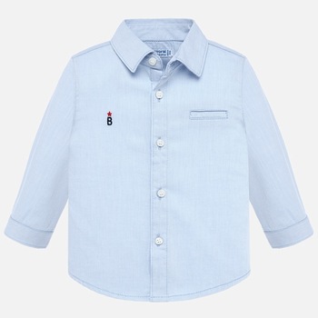 Camasa maneca lunga desen bebe baiat, mayoral, bleu, 6 luni Camasa maneca lunga desen bebe baiat, mayoral, bleu, 6 luni