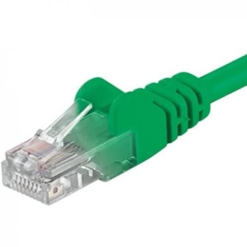 Patchcord UTP RJ45-RJ45 Categoria 5e 1m, verde, cupru integral, 26AWG